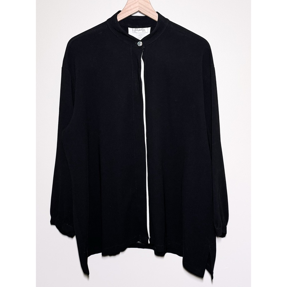 SOPHIA NYC Vintage Long Sleeve Button Blouse Shirt Top Women’s Size Large
